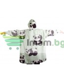 Топъл суичър 2в1 одеало с качулка oversize